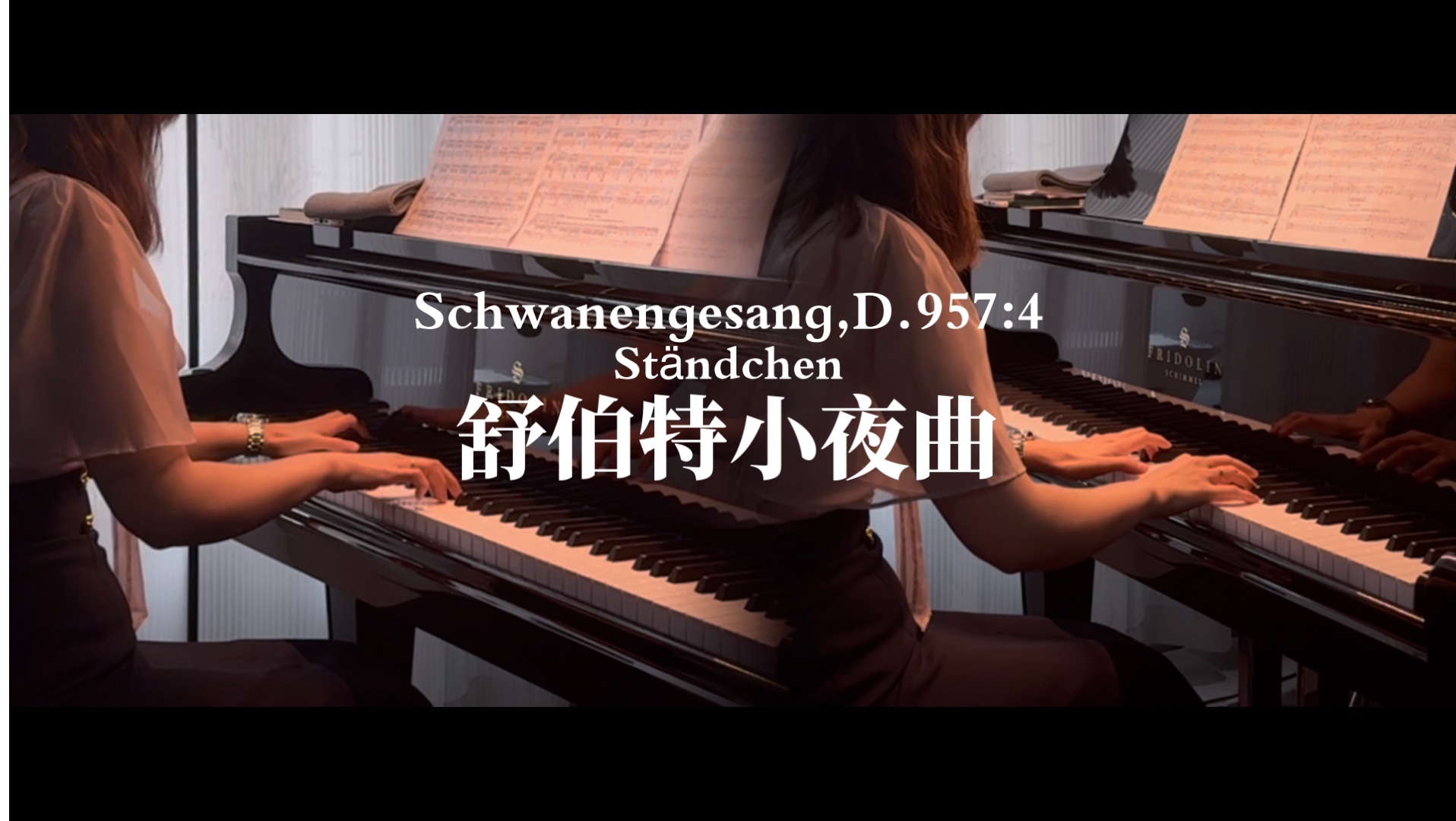 ständchen in d minor 舒伯特小夜曲 钢琴四手联弹