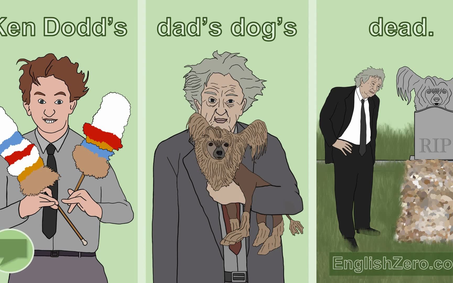 [图]Tongue Twister 14- Ken Dodd's Dad's Dog's Dead