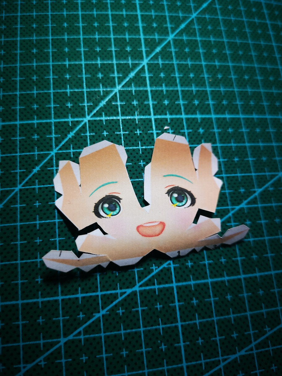 (纸模)头部部分教程(个人经验教学)