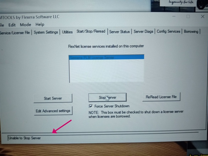  UG NX12 0 Unable To Stop Server 