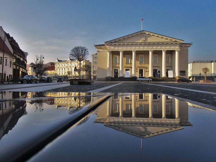 雨后的立陶宛首都维尔纽斯 清新宜人好漂亮