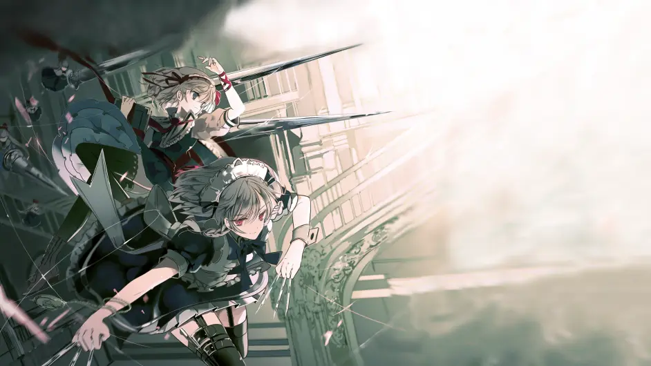 东方project丨十六夜咲夜 精选电脑壁纸丨高清壁纸丨超清壁纸丨手机动漫壁纸丨美图 哔哩哔哩