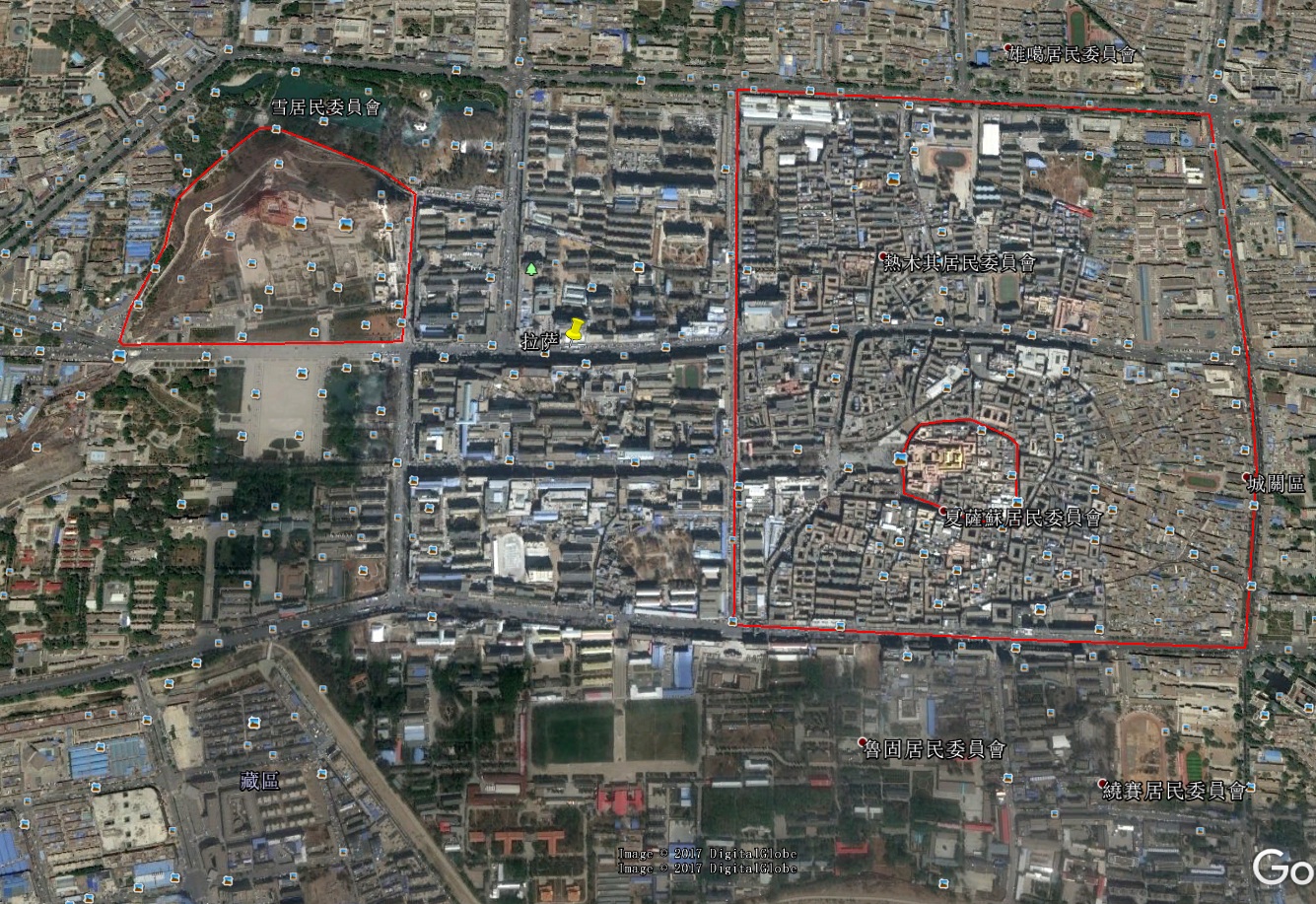 古名"逻些",是西藏的中心和著名古城,亦是藏传佛教圣地.