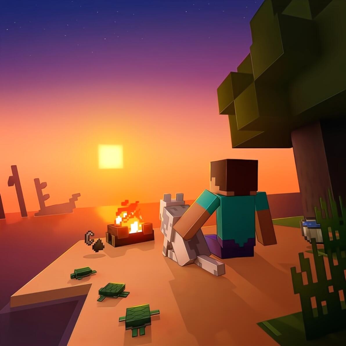 Minecraft经典壁纸大展览(第二部) - 哔哩哔哩