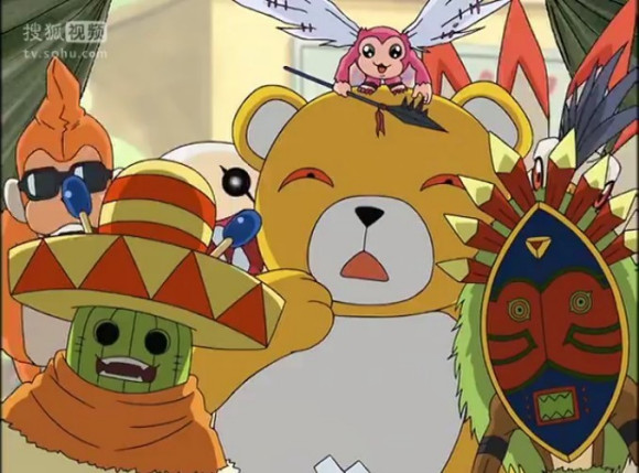 巴鲁兽→仙人掌兽(荆棘兽) 死亡进化→雨披兽(万圣