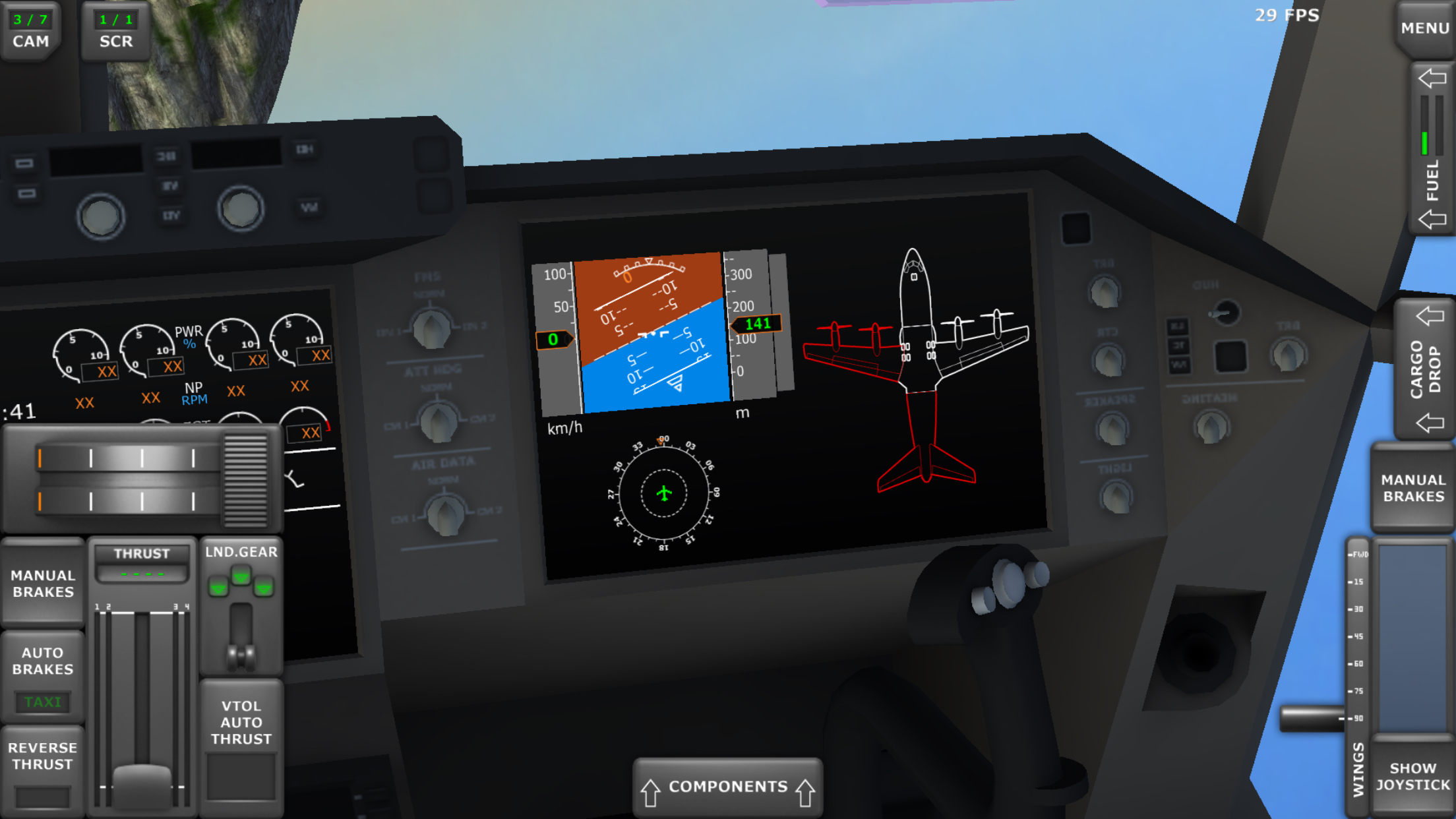 螺旋桨飞机模拟器