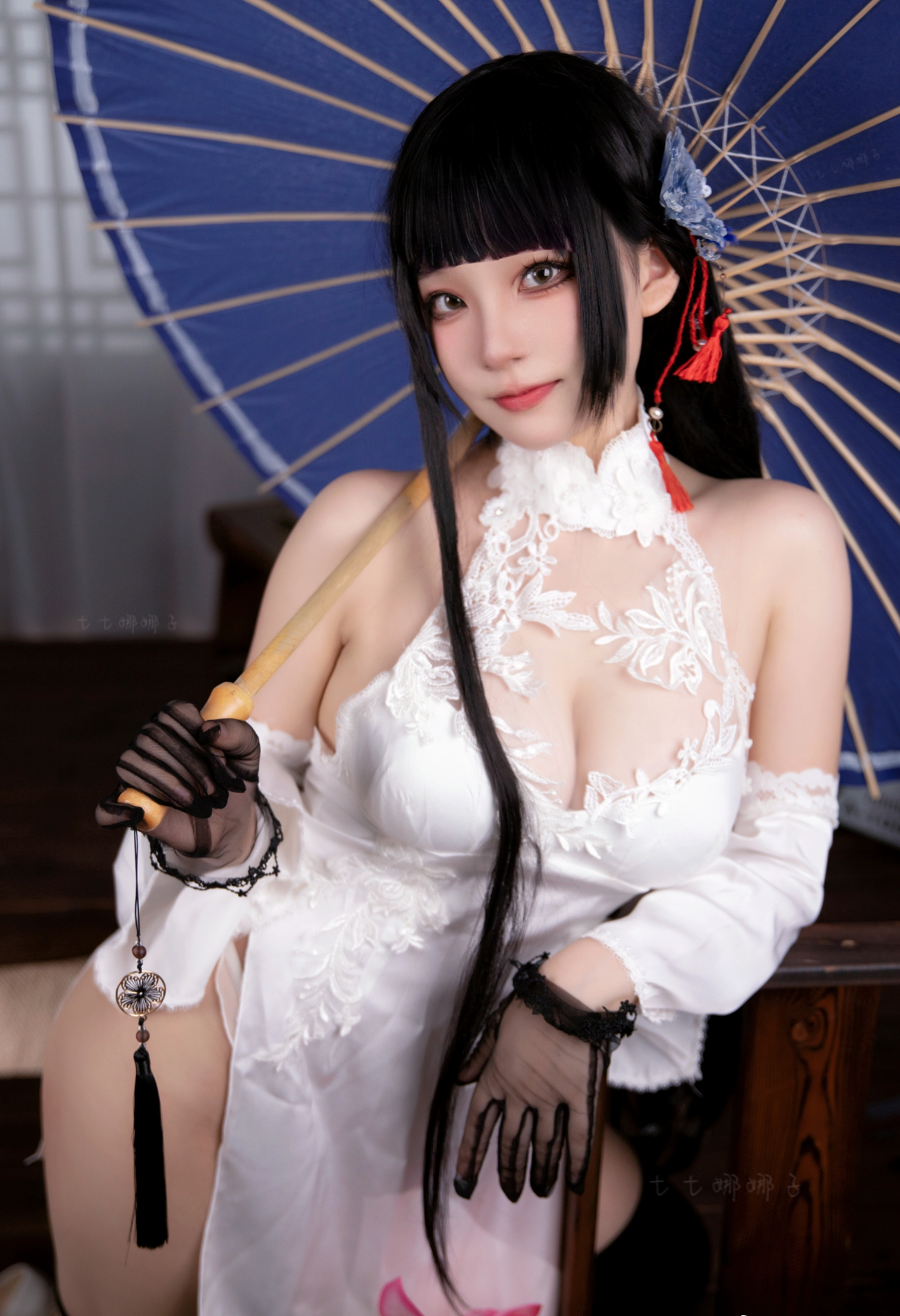 七七娜娜子碧蓝航线逸仙旗袍cosplay3