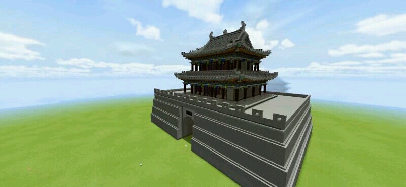 minecraft大理古城苍山门复原
