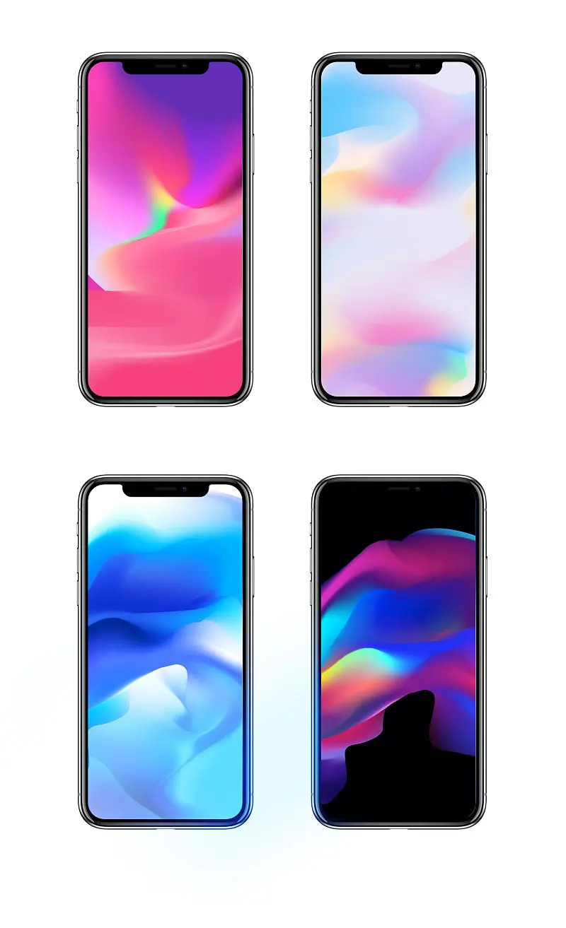 Ai迷彩渐变教程 教你用网格制作iphone X 壁纸 哔哩哔哩