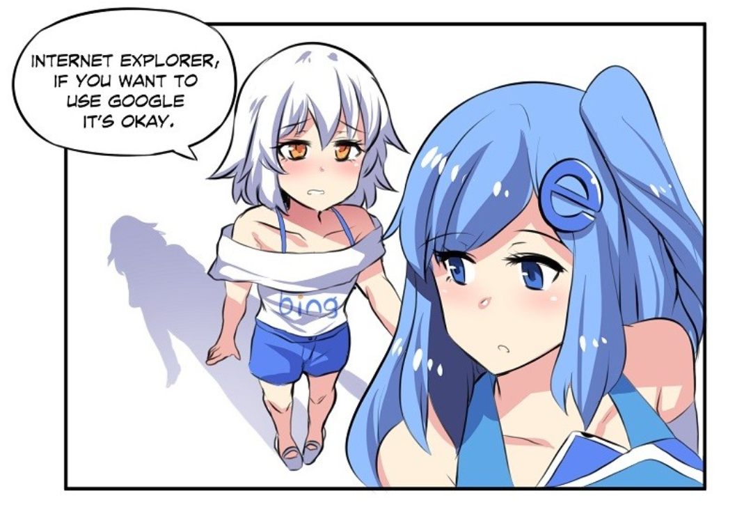 [漫画] Internet Explorer (IE娘系列第1期) twitter@Merryweatherey