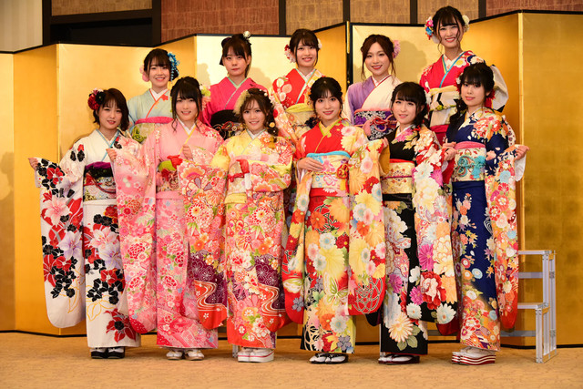 44名和服美女齐聚akb48成人式荻野由佳今年目标总选第一