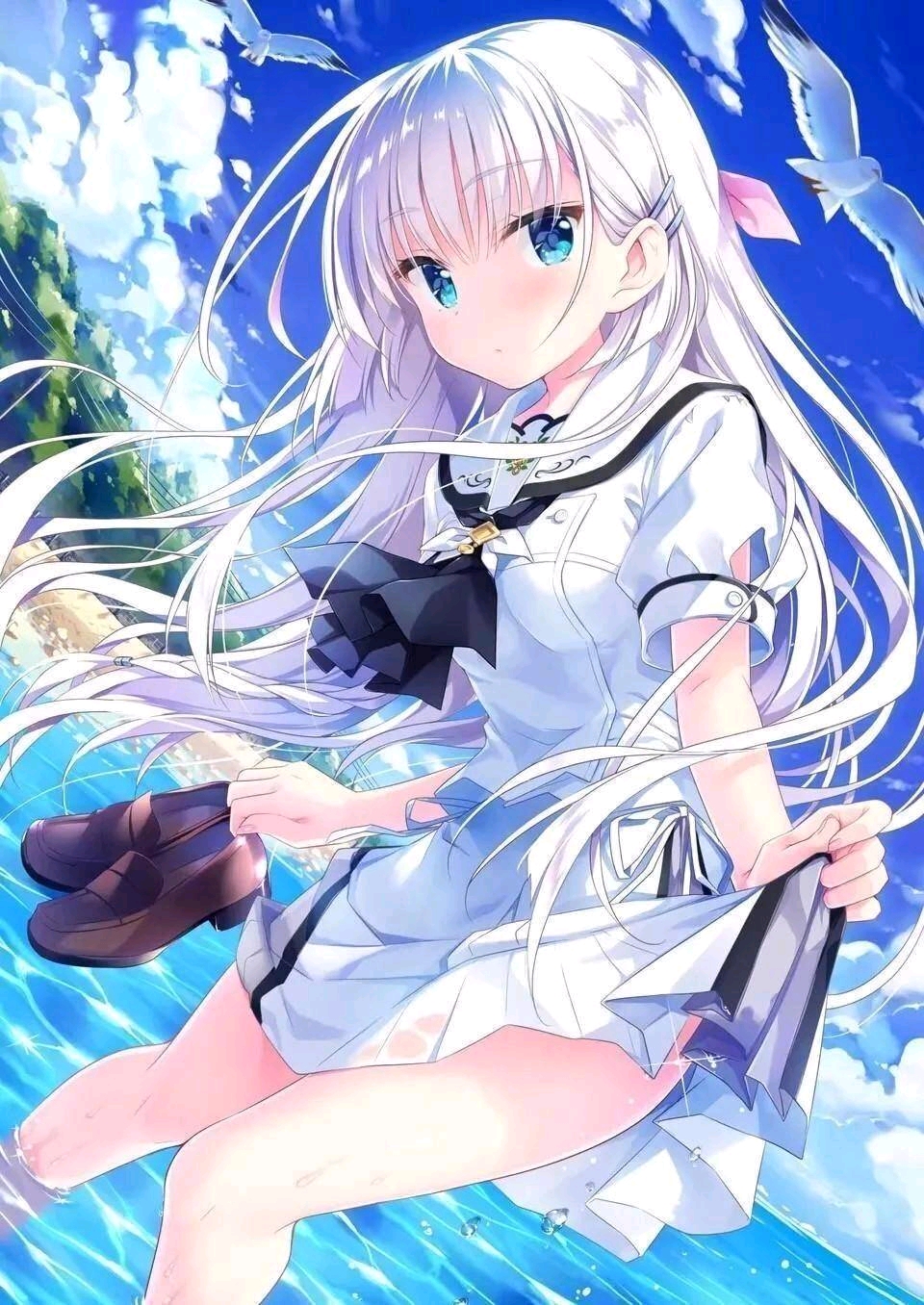 黑,白,丝,过膝袜,超可爱二次元美少女,萌,二次元!【第九十二期】