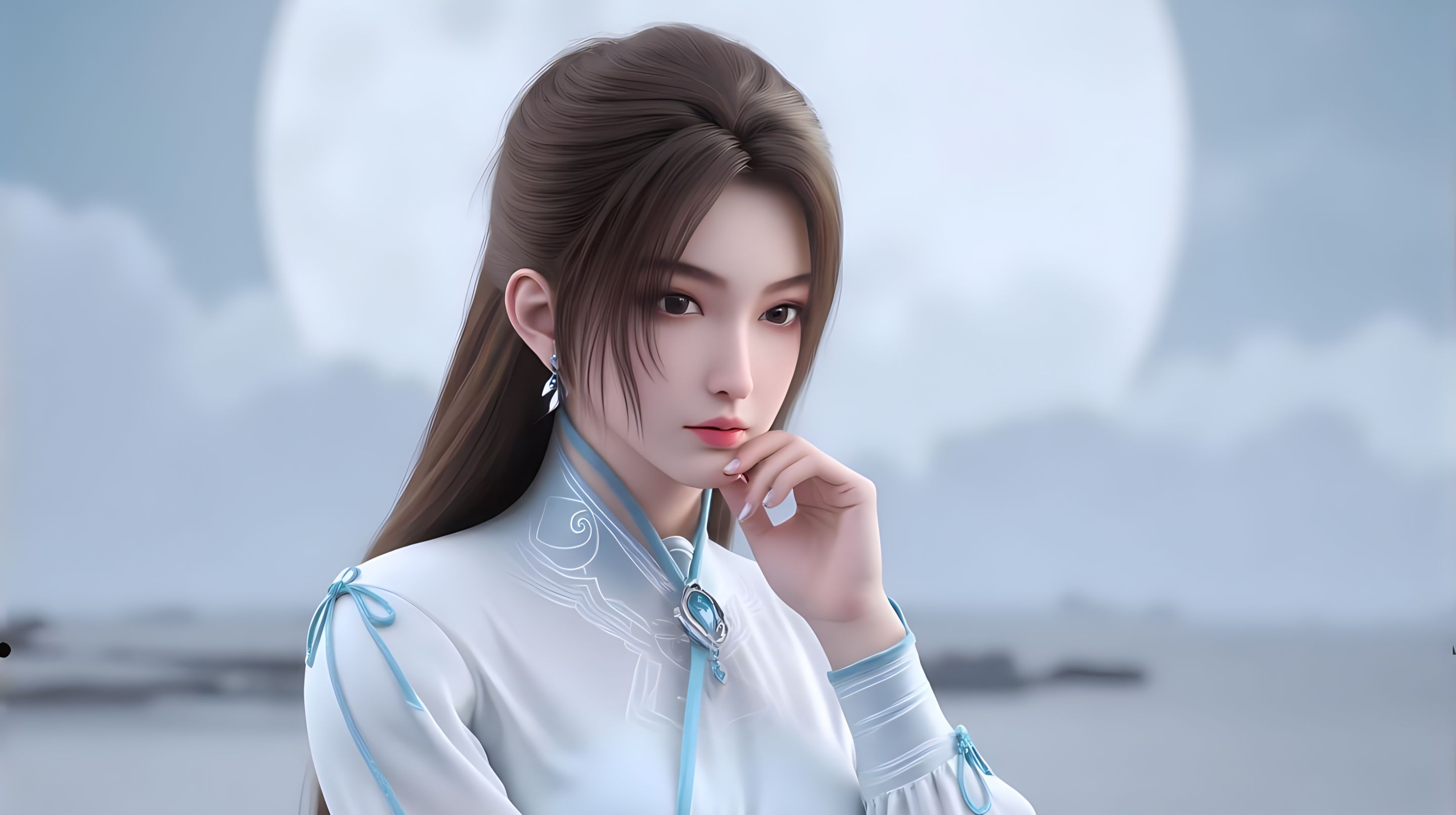 国漫女神高清壁纸AI绘画:剑来宁姚的“一血”给谁了? - 哔哩哔哩