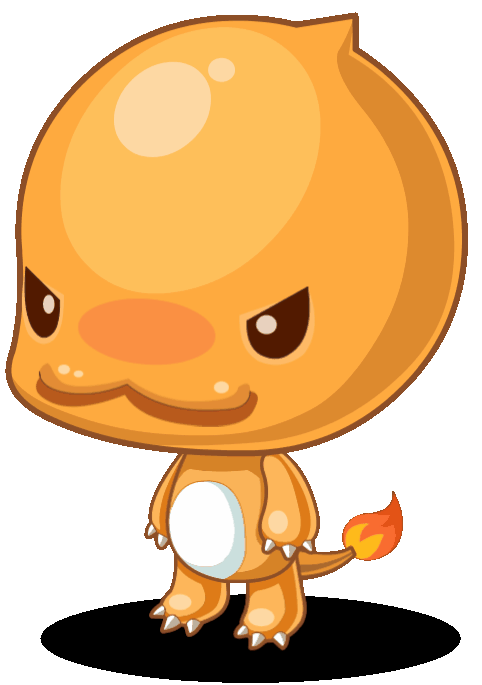 洛克王国-宠物素材【013-火苗龙】