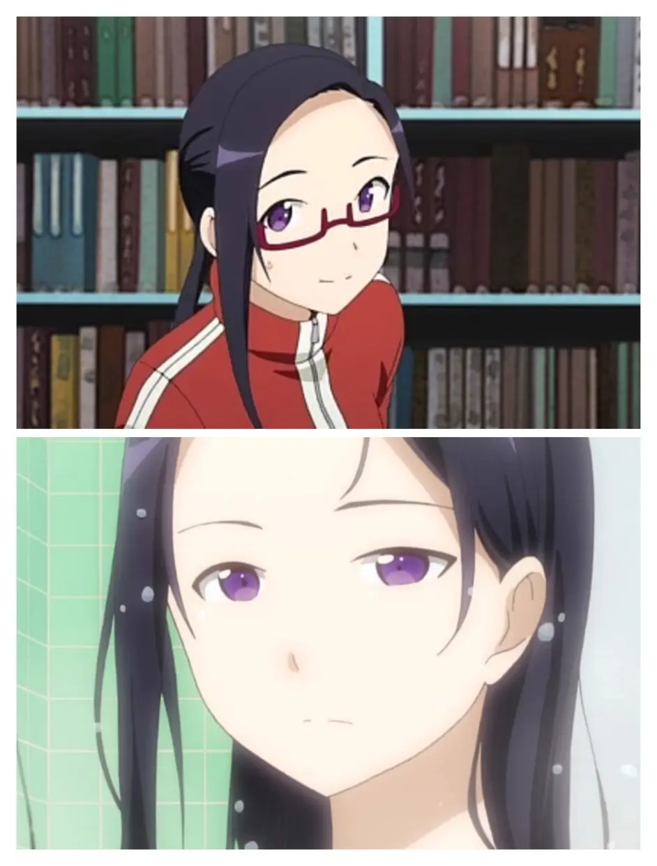 日漫剧眼镜 素颜角色对比 截图 哔哩哔哩