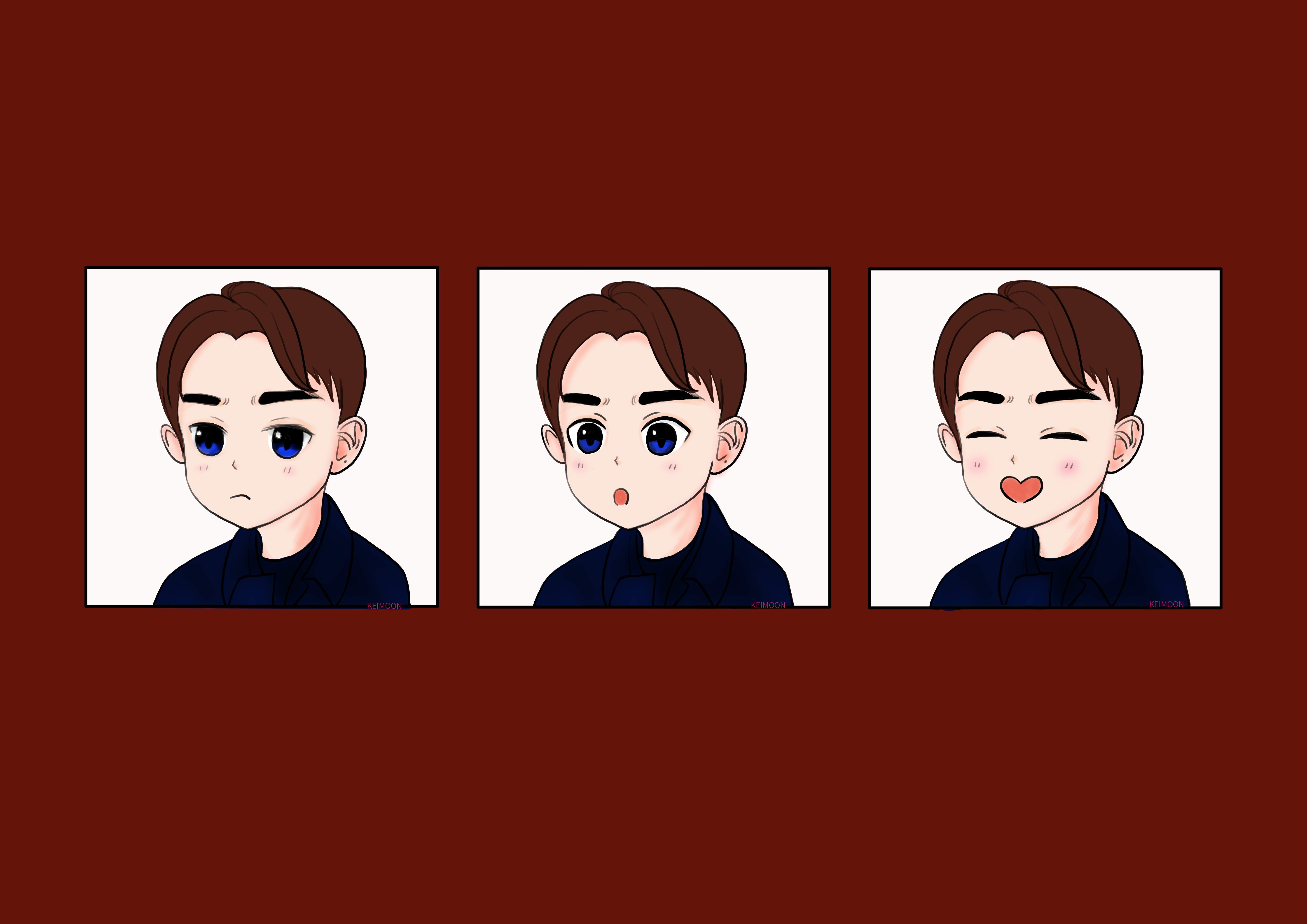 卡猫的脑洞时间013都暻秀表情三连拍