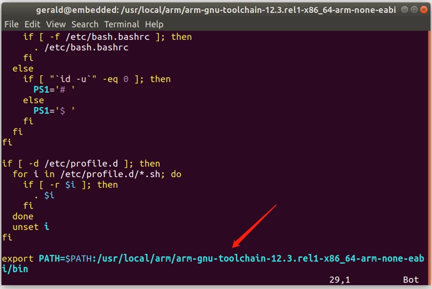 Ubuntu gnu arm stm32 