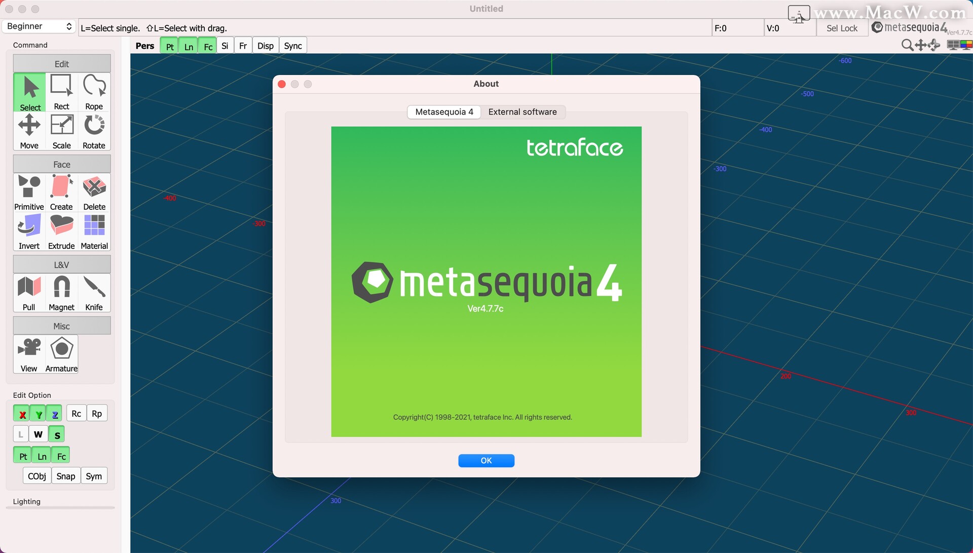 for mac download Metasequoia 4.8.6a