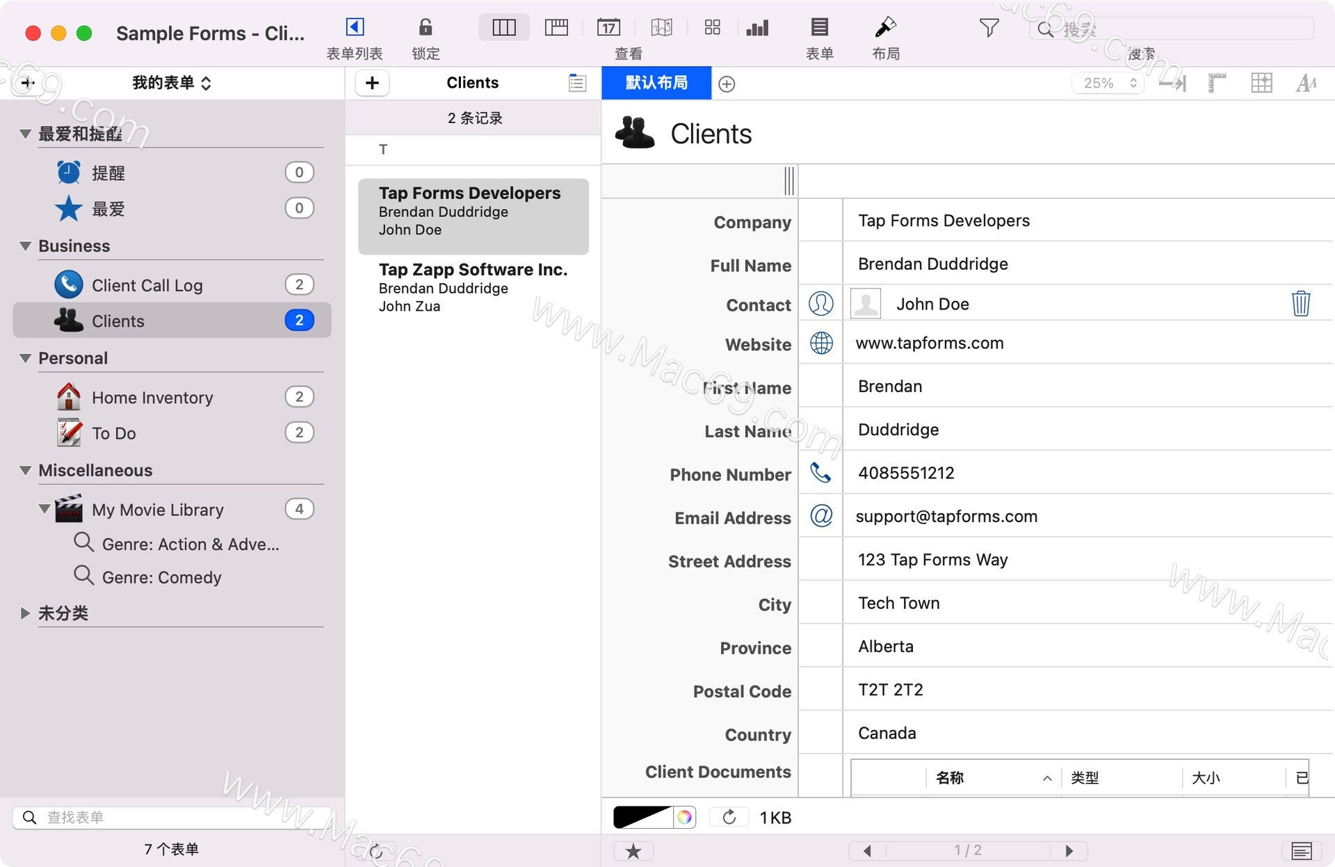 Tap Forms 5 for Mac(数据管理软件) 哔哩哔哩
