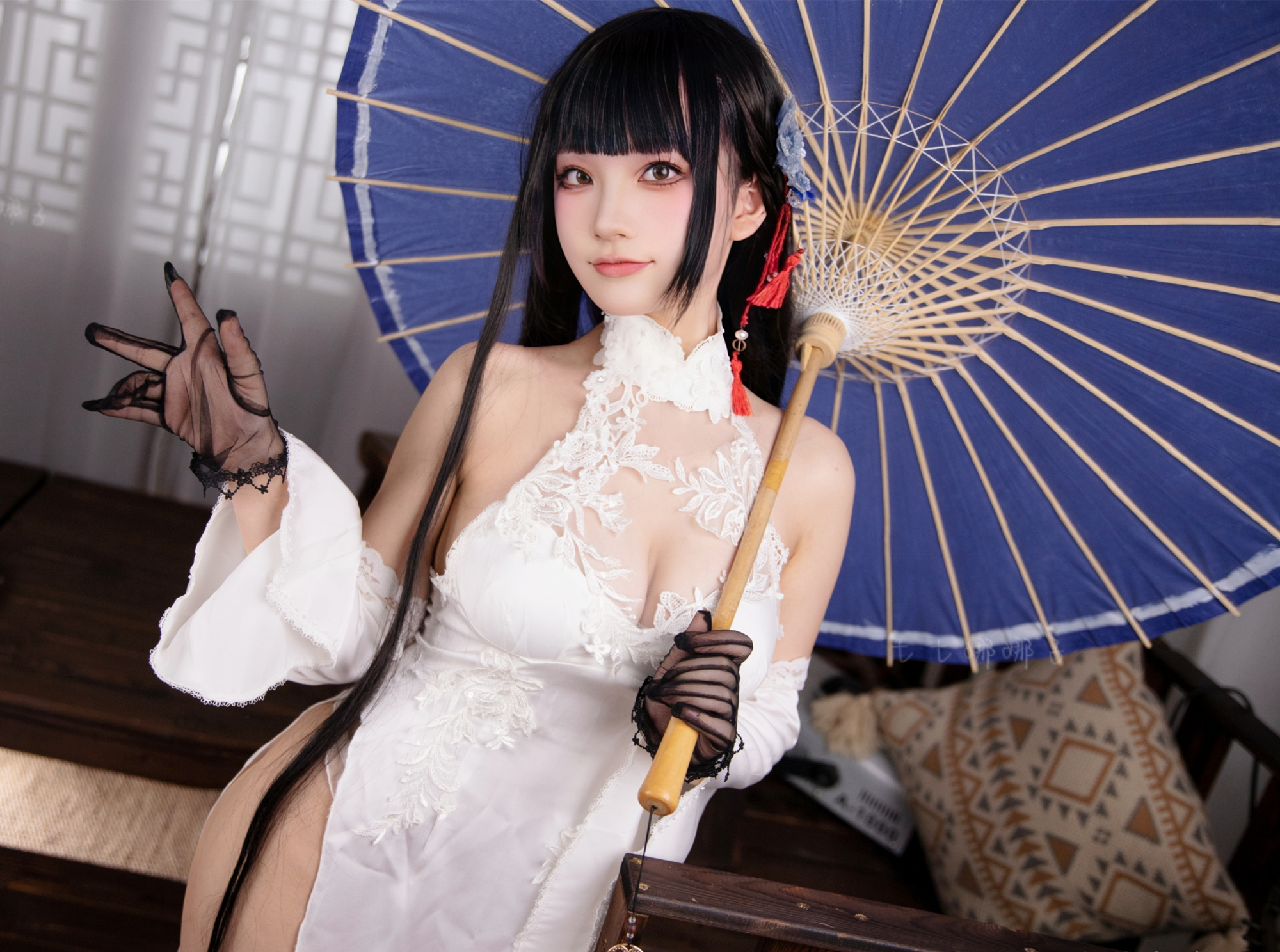 七七娜娜子碧蓝航线逸仙旗袍cosplay2