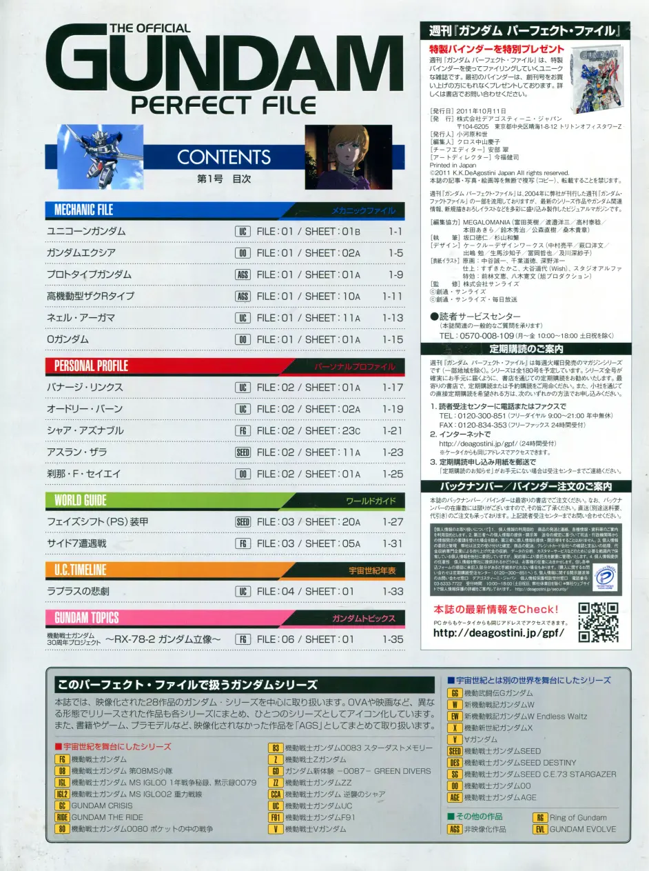 高达完美档案gundam Perfect File Gpf 001 独角兽能天使 哔哩哔哩