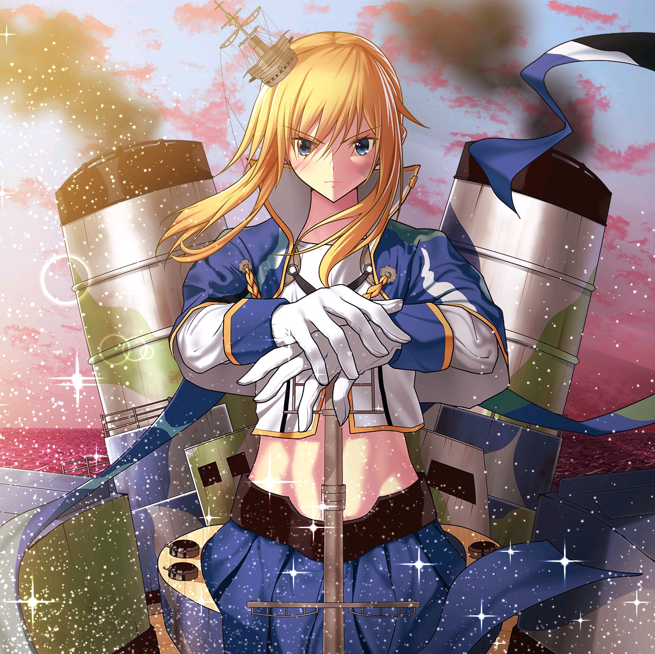 碧蓝航线皇家编十天然呆的吾王saber声望高清美图