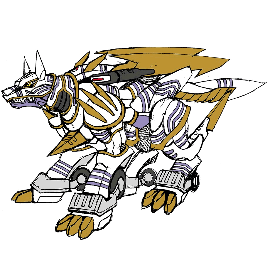 加鲁姆兽银狼兽ガルムモンgarummon