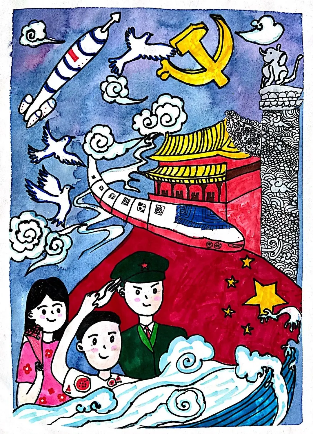 逐梦美院童绘世界2021追梦美院全国少年儿童书画艺术公开赛结果出炉
