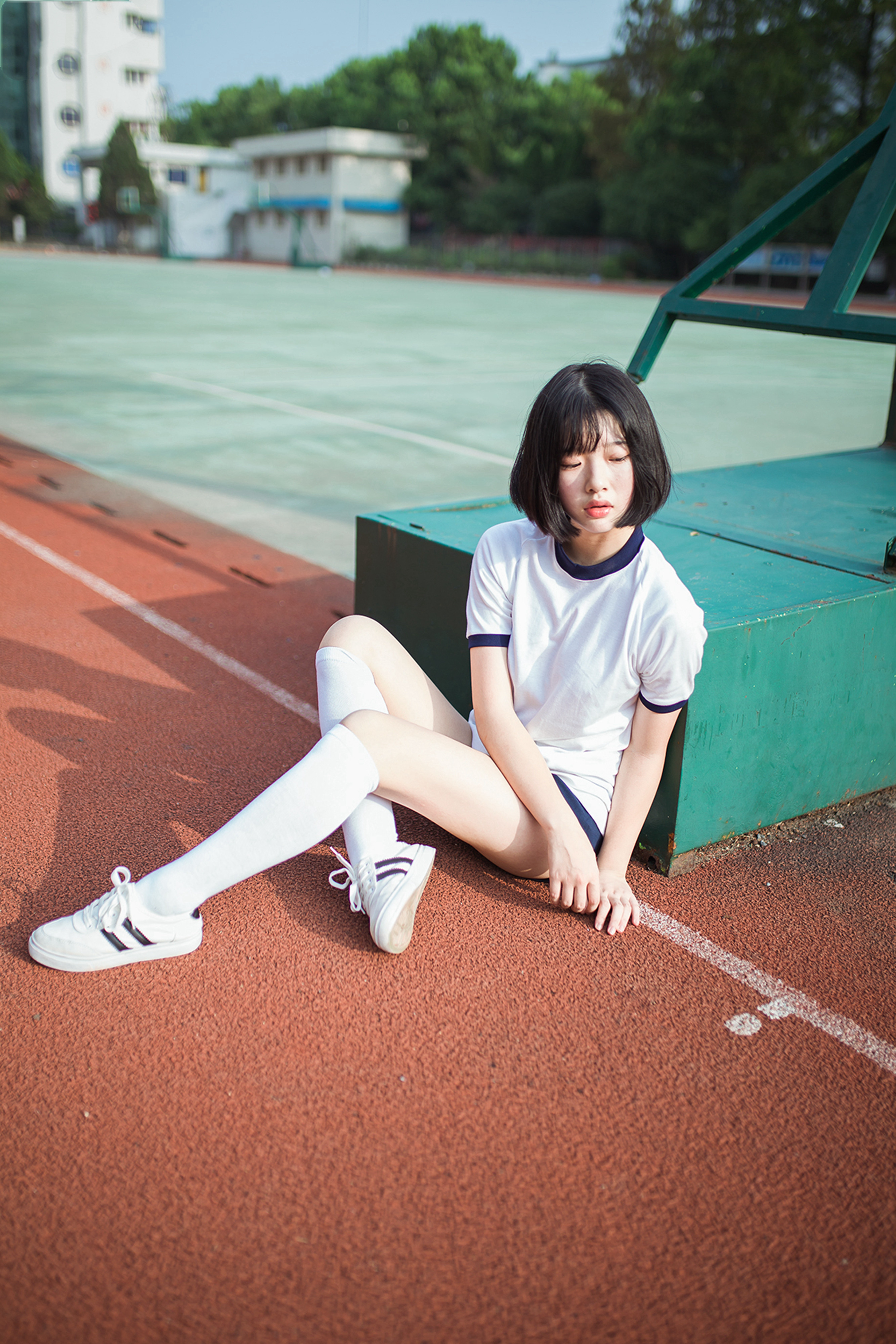 双马尾永远和白色体操服最配