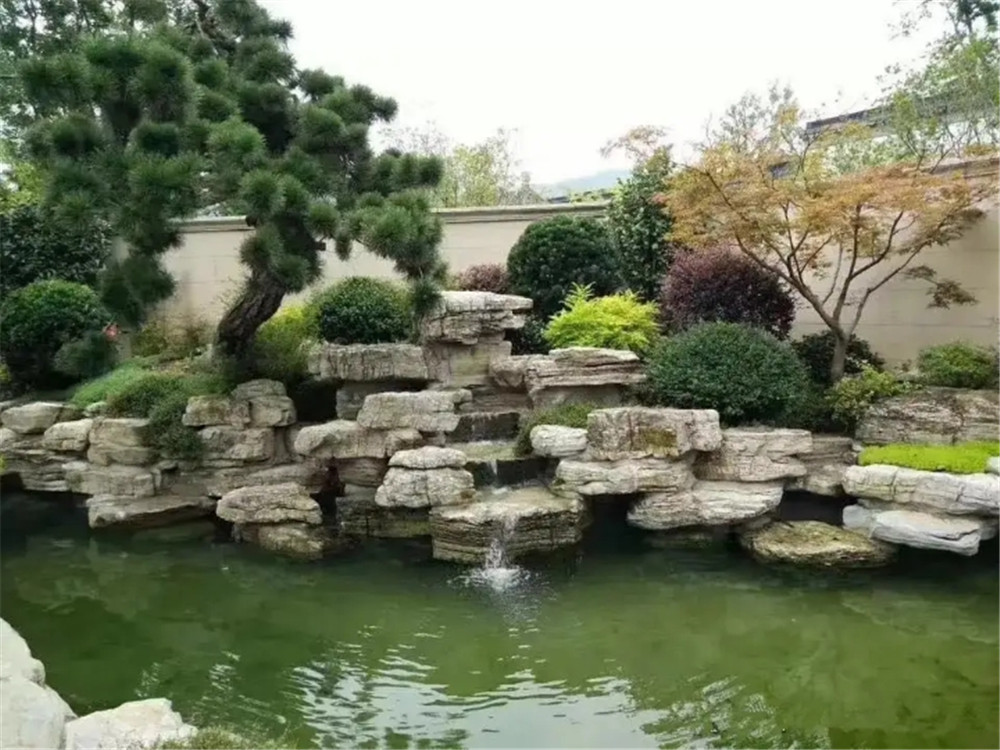 人工假山多少钱一平米,假山石料一般多少钱一吨,广通园林