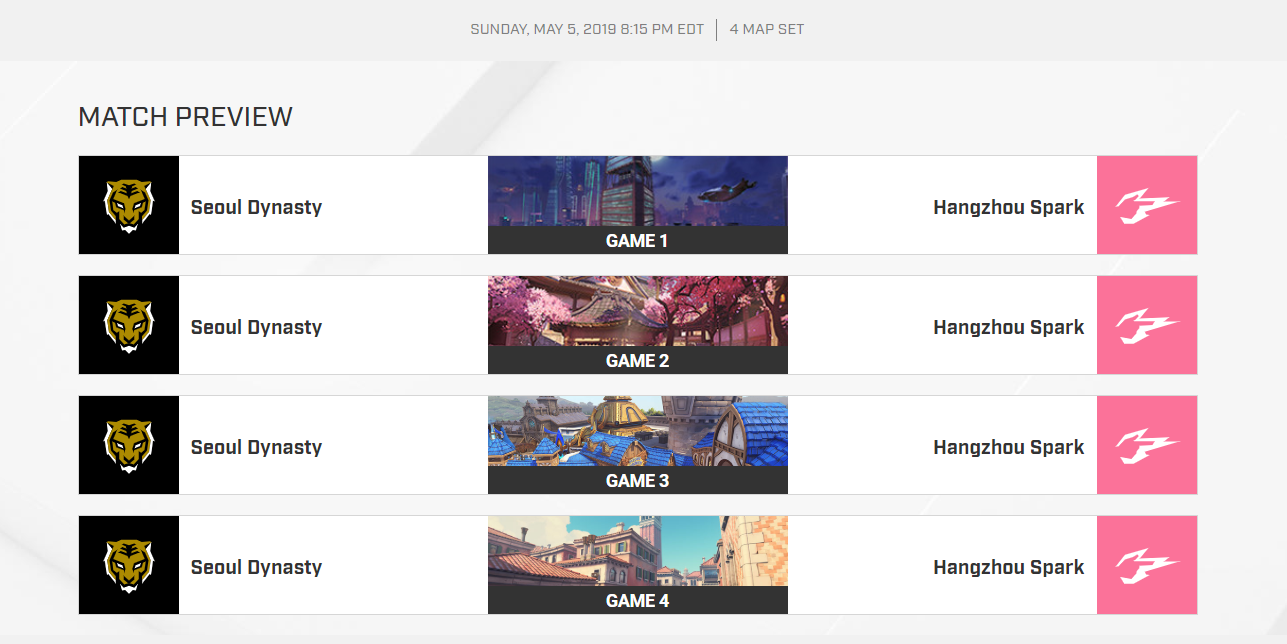 守望先锋联赛(OWL)常规赛第2阶段的赛时和地