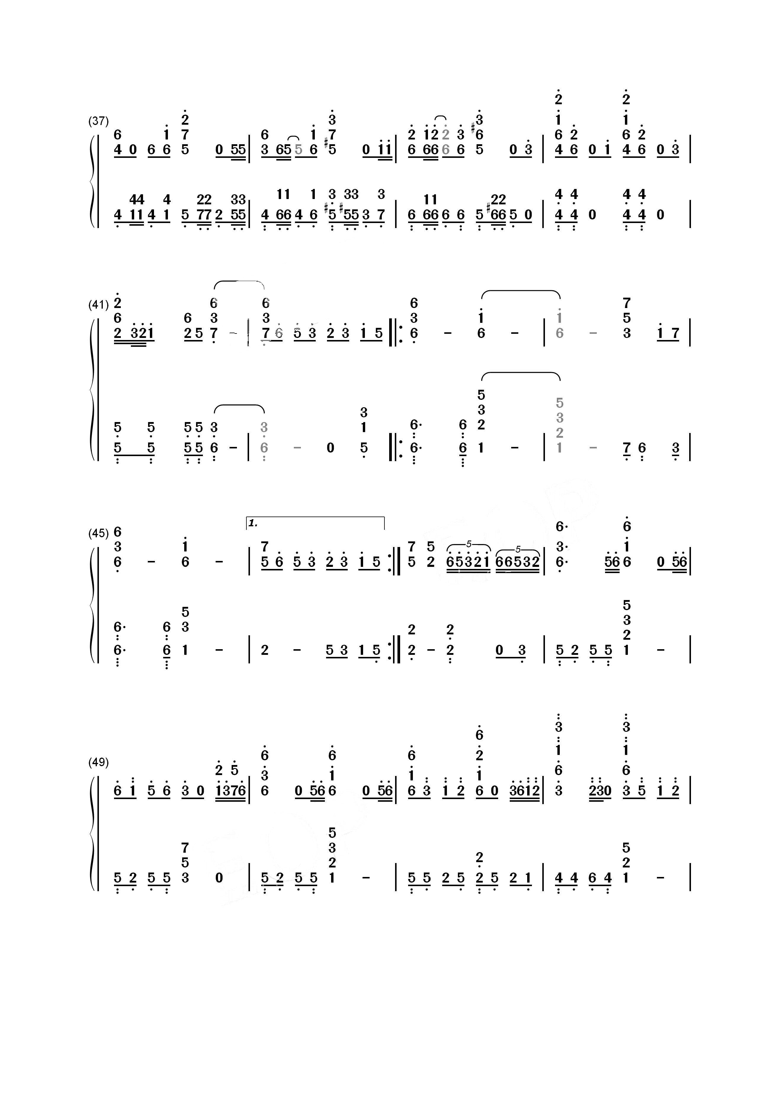 極樂淨土-合音版雙手簡譜預覽-EOP線上樂譜架