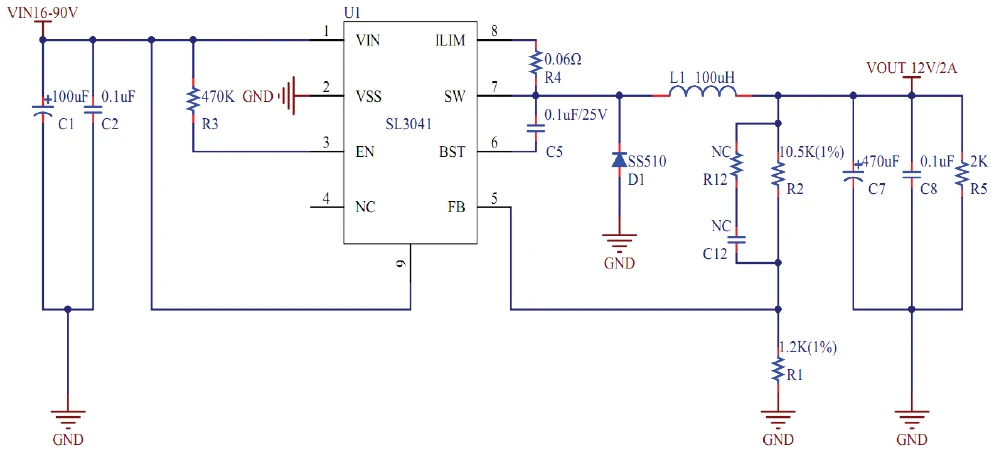 应用于高耐压72V转5V 9V 12V/1A~2Adc-dc电源驱动芯片 - 哔哩哔哩