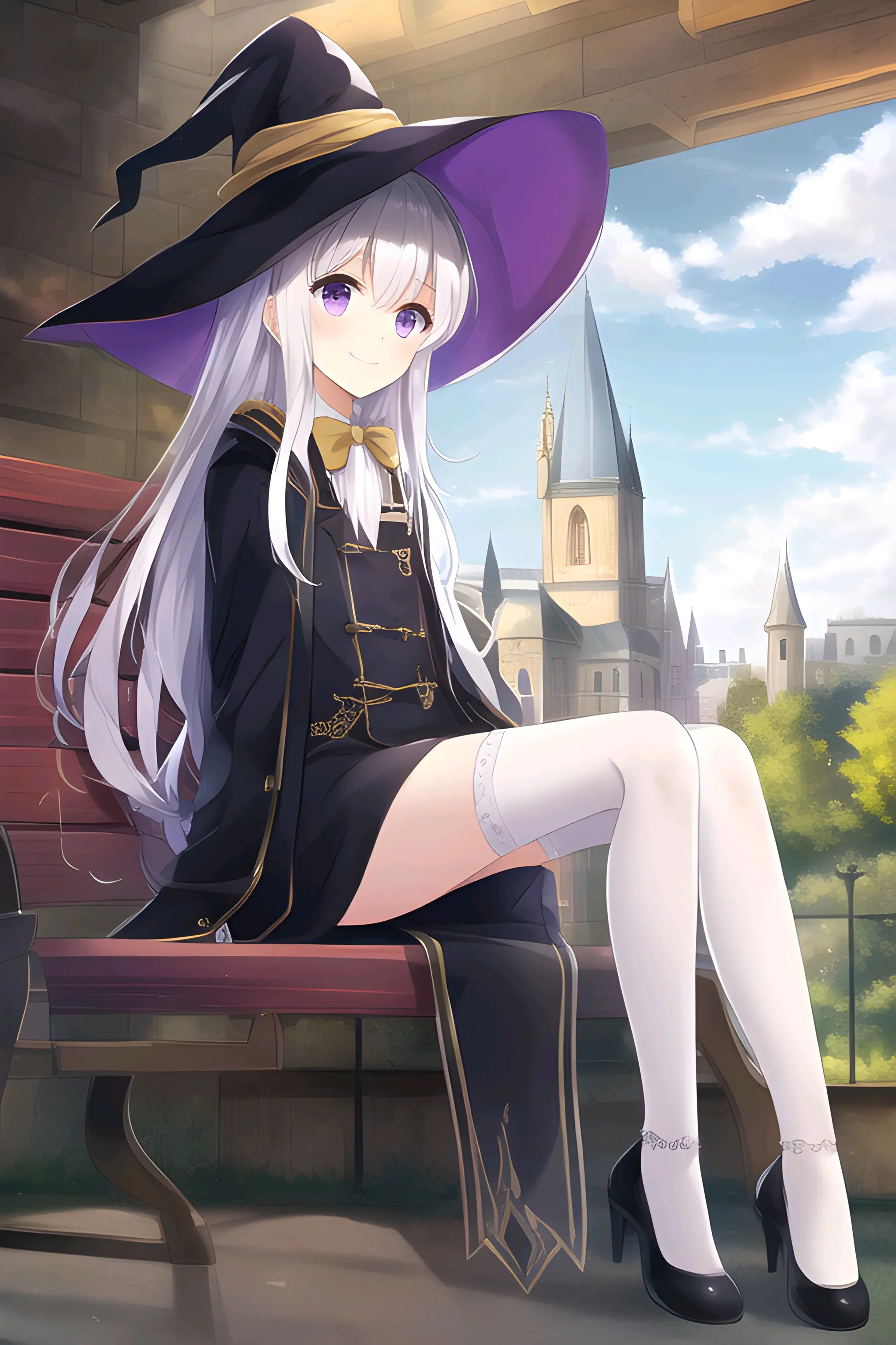 《魔女之旅》伊蕾娜(ai绘画) - 哔哩哔哩