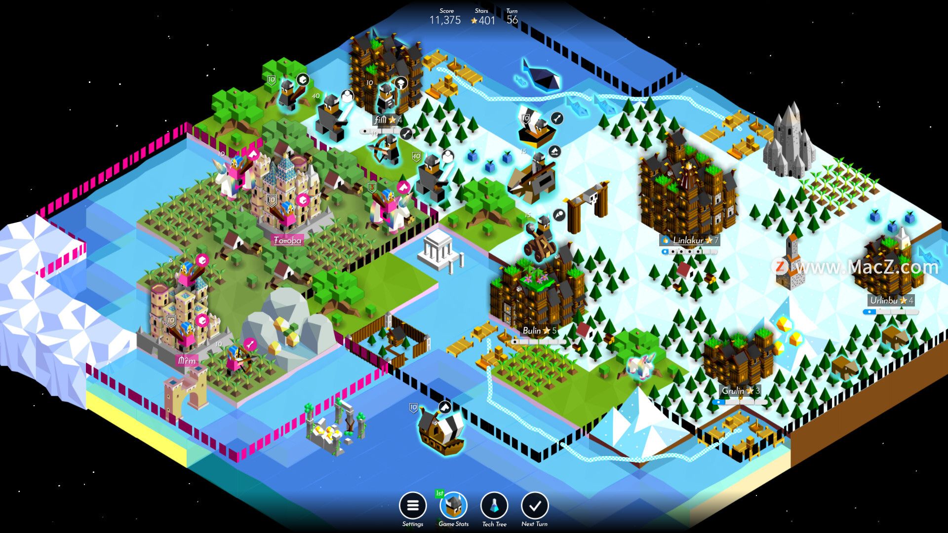 低模之战Polytopia for Mac(回合制策略游戏) - 哔哩哔哩