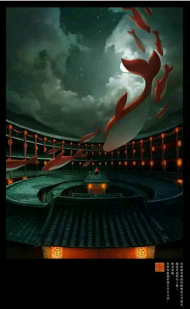 大鱼海棠为何而火几张插画即可征服你的眼球