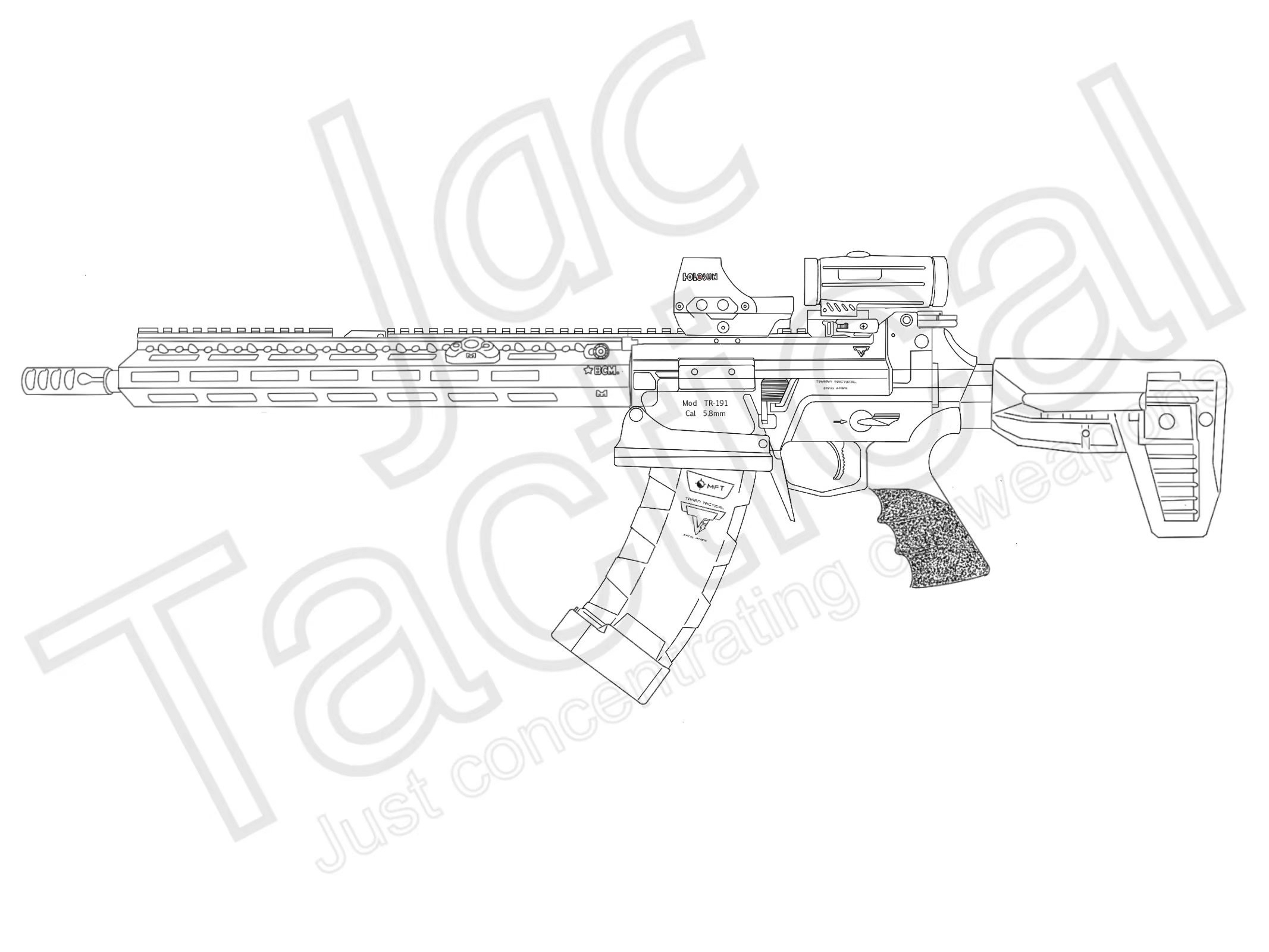 QBZ 191塔兰战术套件设计 TR 191 哔哩哔哩
