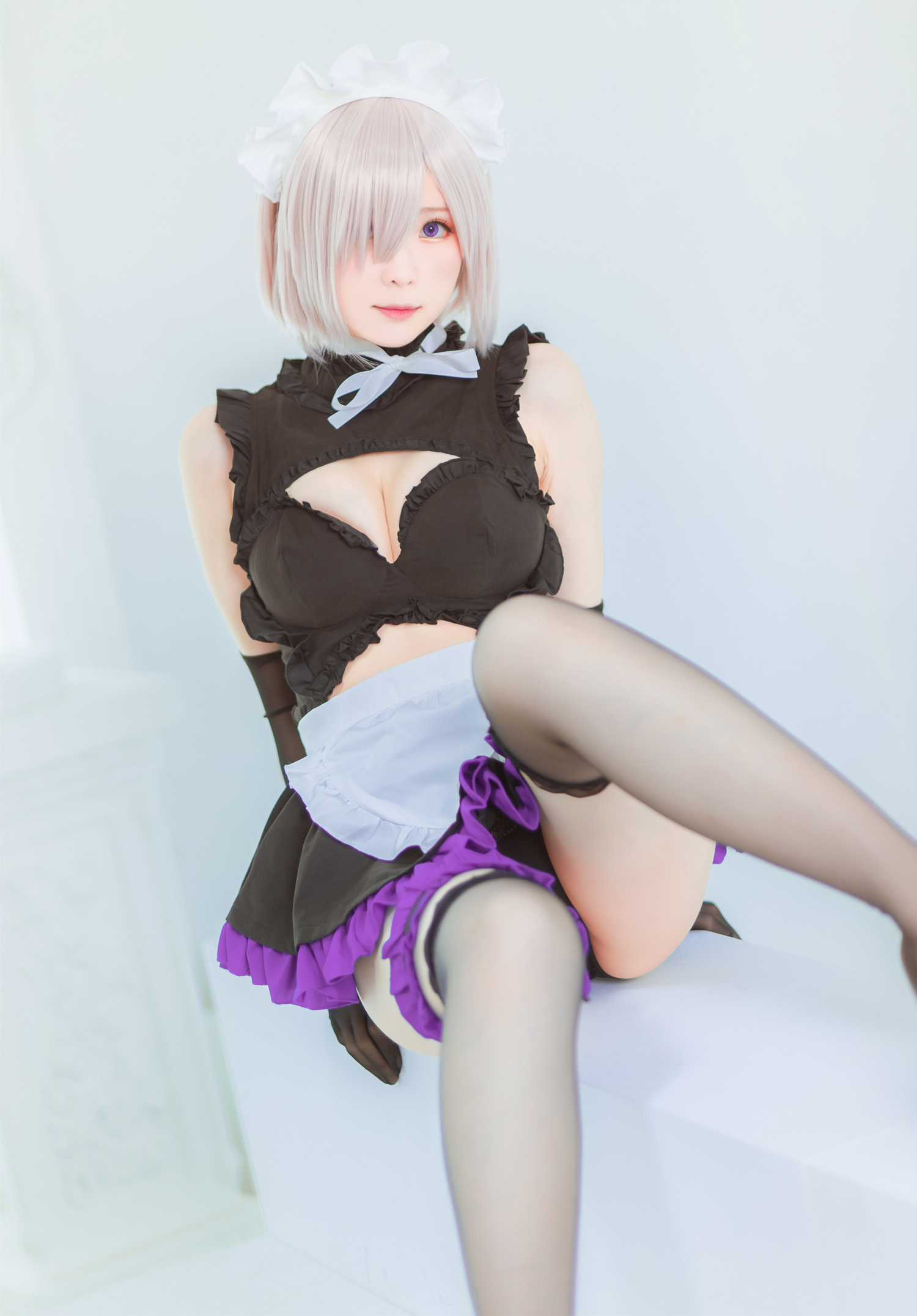 霜月Shimo玛修女仆CoSplay6