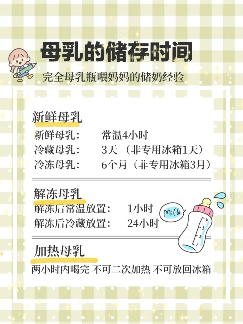 干货 科学的母乳保存方法及注意事项 哔哩哔哩