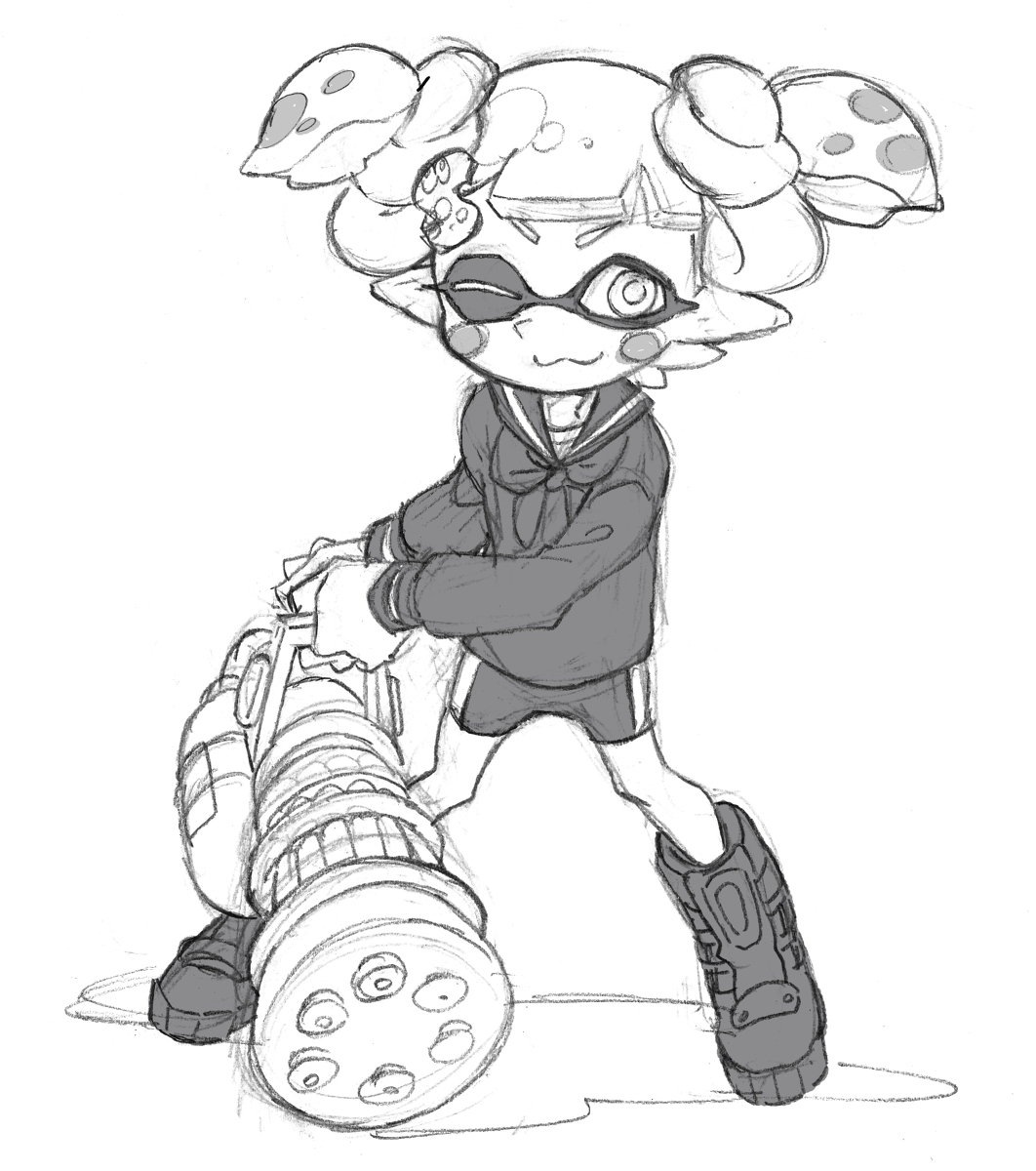 由于我发烧了,所以我又来放splatoon的图了.