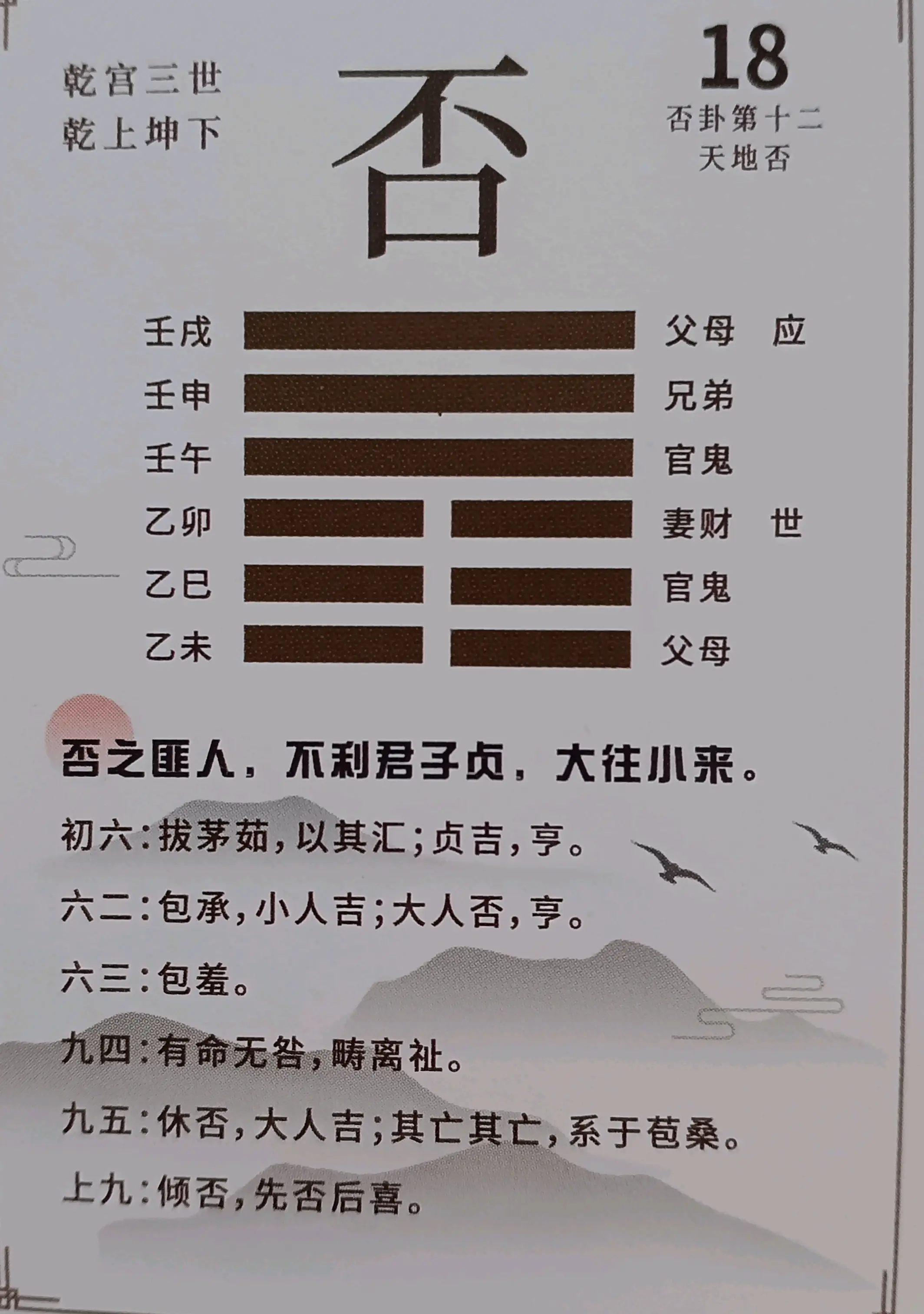 六十四卦之天地否卦