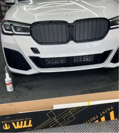 山西太原驰鑫汽车美容装饰宝马5系ttm隐形车衣施工案例展示 - 哔哩