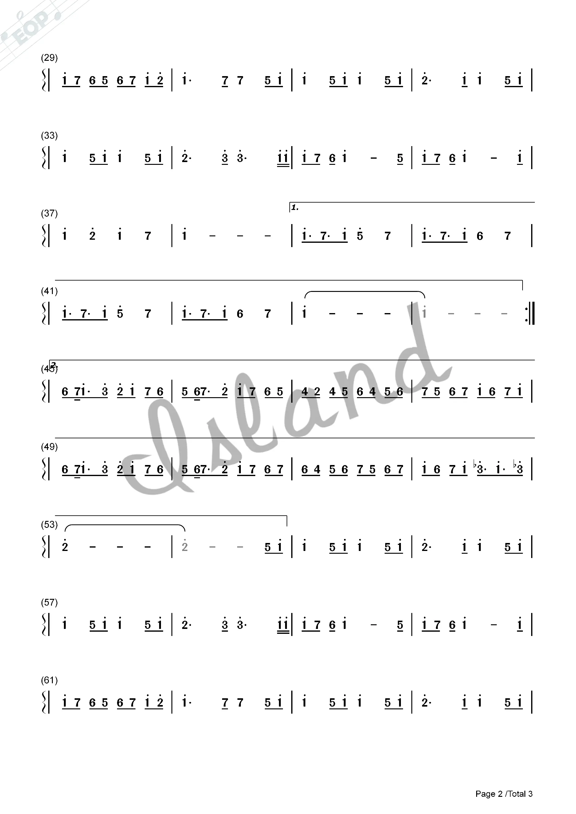 轻音少女插曲《u&i》简谱