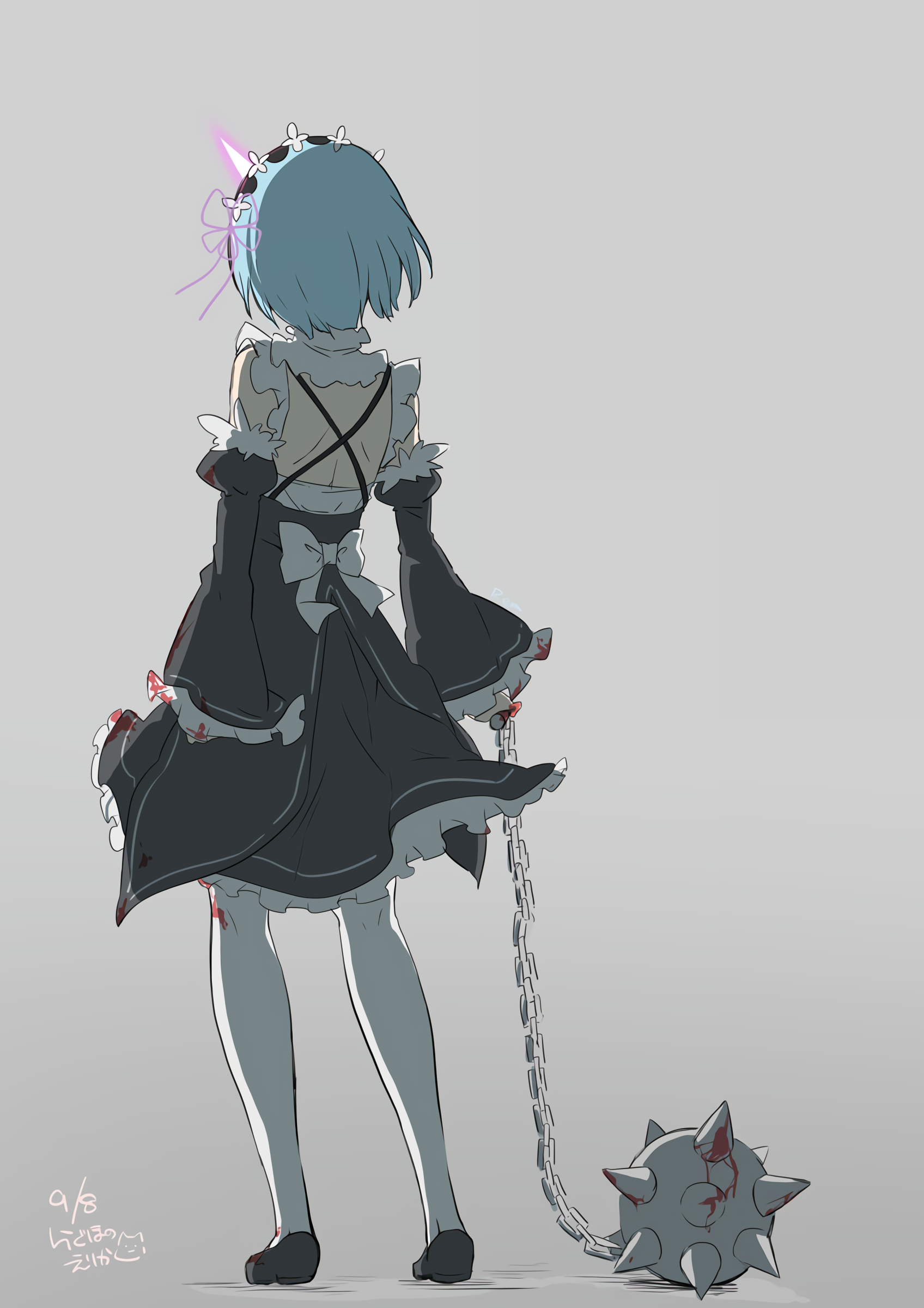 惊艳!蕾姆壁纸100p(附图包链接)〔重置,画质升级