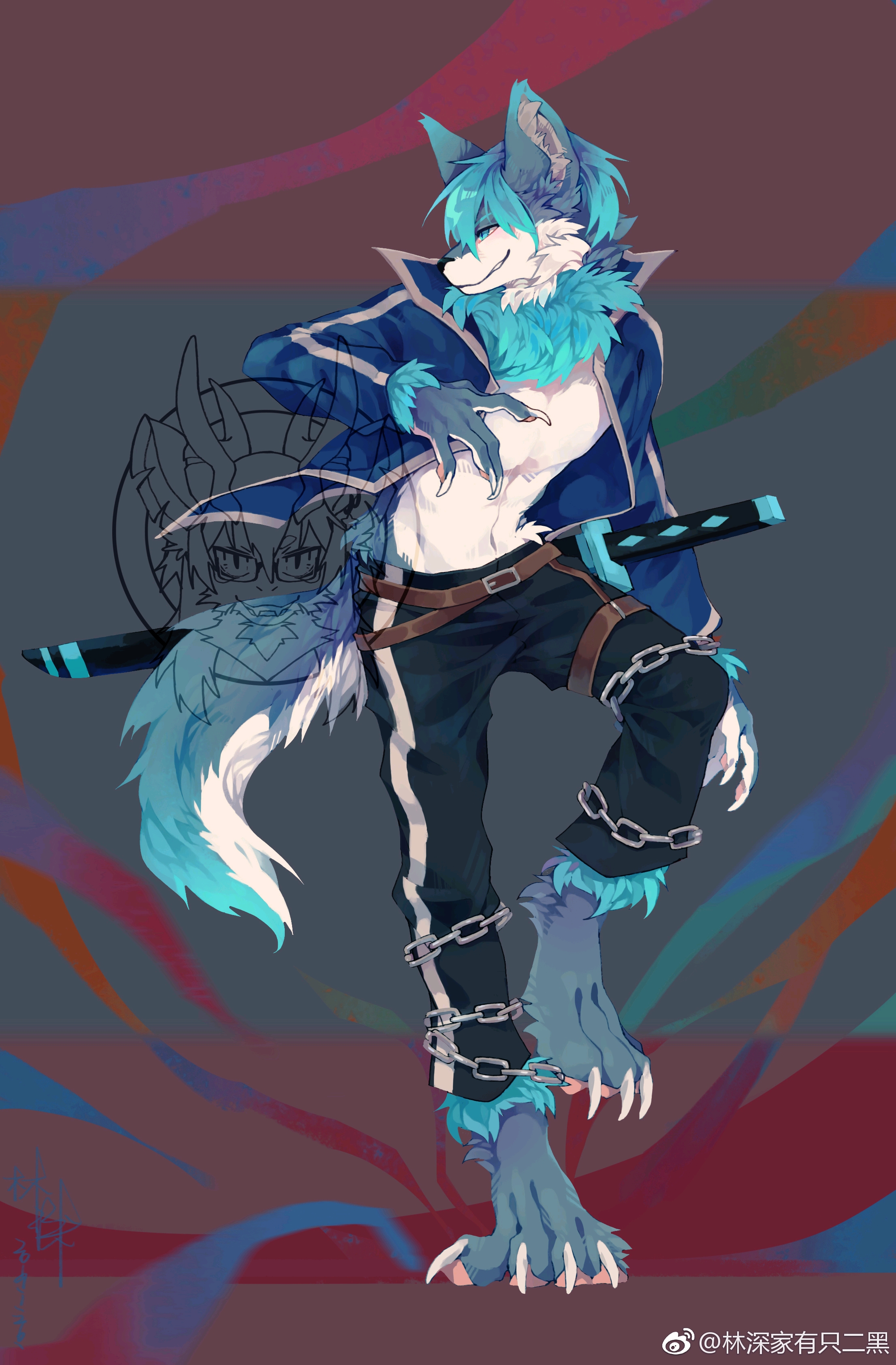 furry图片转载 twitter&weibo作者 林深lshen