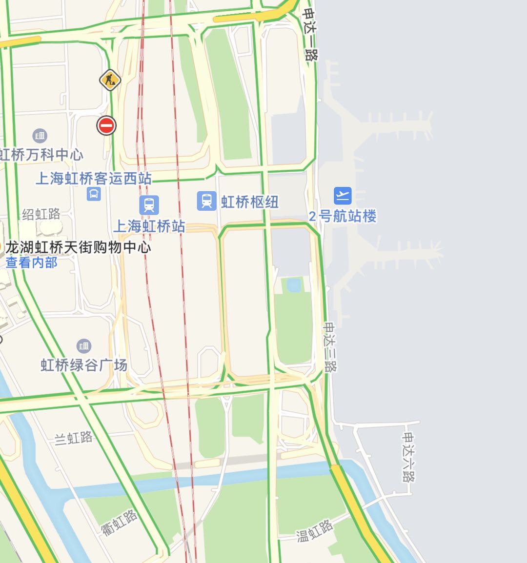 虹桥火车站内部路线图图片