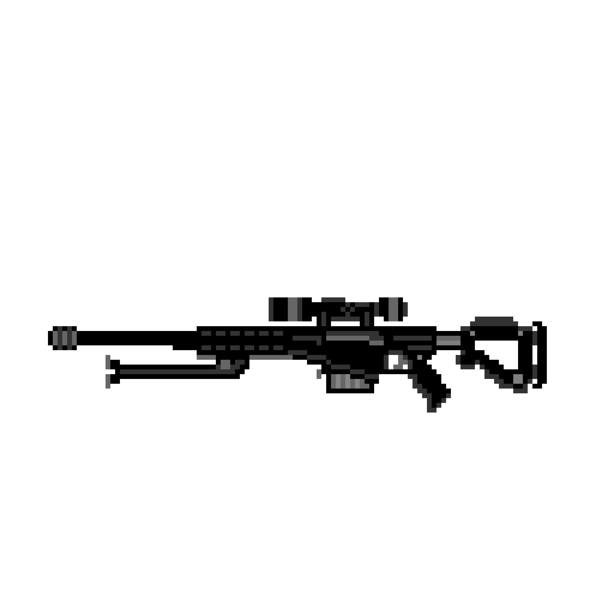58x58的像素战场—《一套枪械分类像素图标》_王洲-站酷ZCOOL
