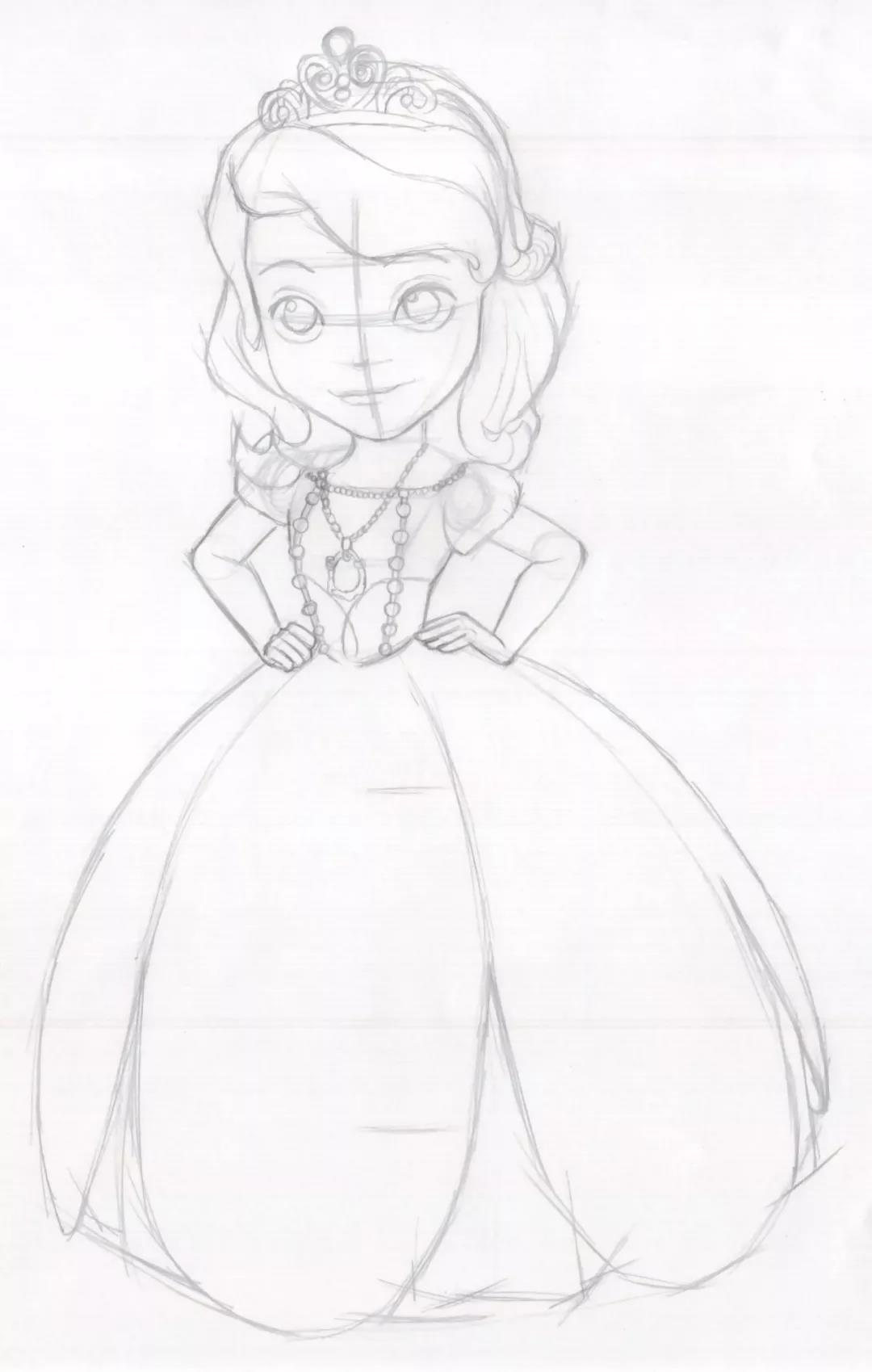 【绘画】如何绘画动画片《小公主苏菲亚》中可