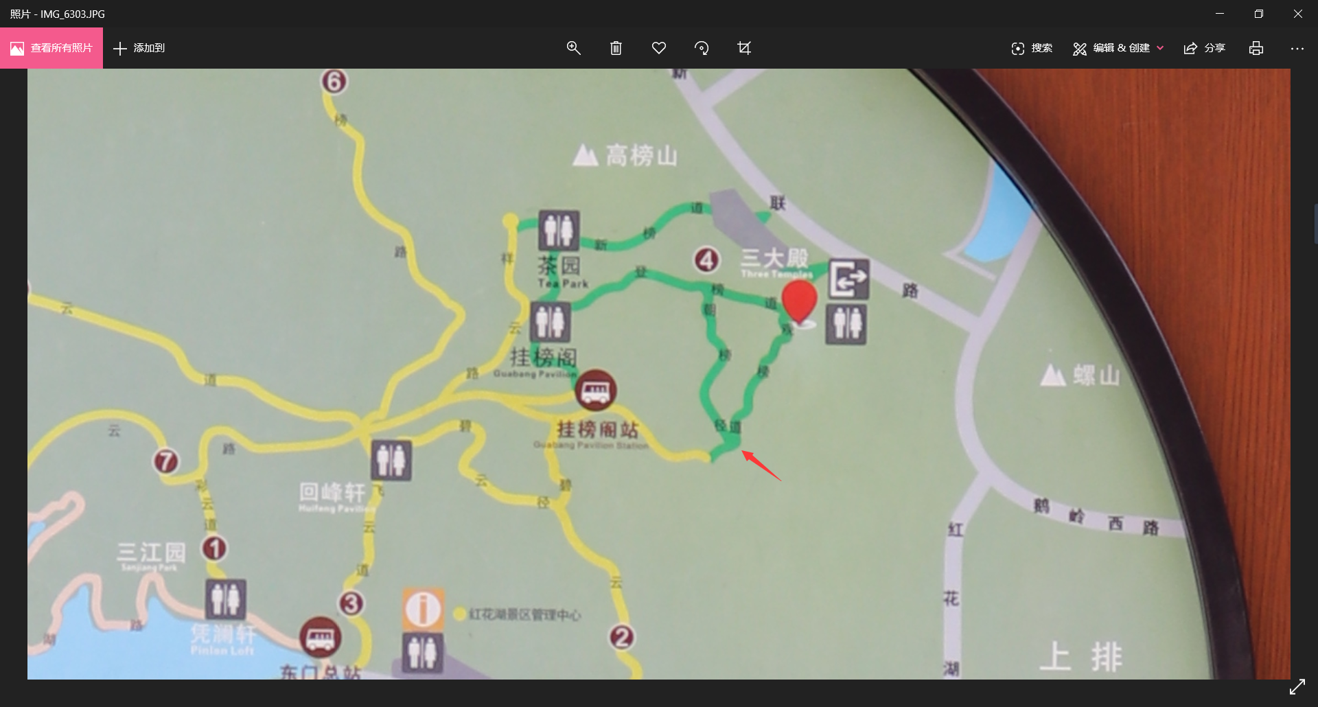 惠州高榜山地图图片