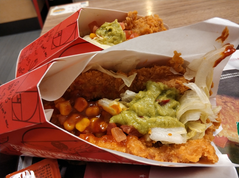 肯德基的新品塔可真的不错吃